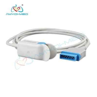 GE TruSignal S/5 I4 Ohmeda Reusable Spo2 Sensor Rectangle 11P Adult Finger Clip SpO2 Sensor