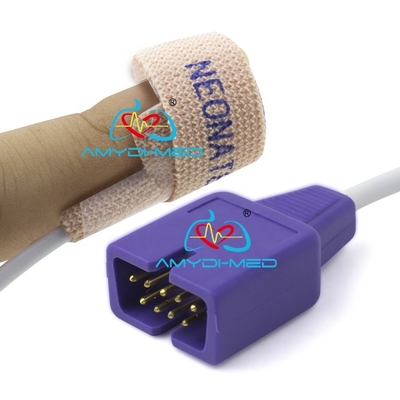 GB9706.1-2007 Medical Materials Accessories Customization Spo2 Sensor for Nellcor Max DB9 9Pin Neonate Adult Disposable