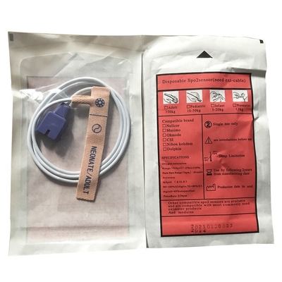 GB9706.1-2007 Medical Materials Accessories Customization Spo2 Sensor for Nellcor Max DB9 9Pin Neonate Adult Disposable