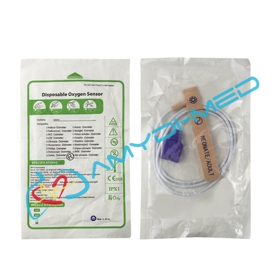 ISO 13485 Certified Medic Consum Compatible for Nellcor Max DS-100a Spo2 Sensor Disposable Non-Woven Adult Neonatal Spo2 Probe