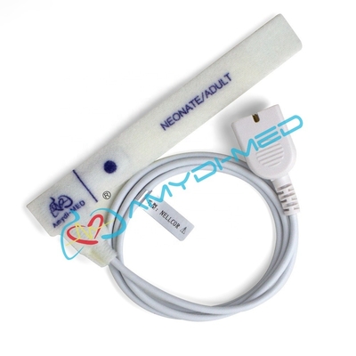 Amydi-med Compatible for NIHON KOHDEN DB9-9P SpO2 Probe 0.9m White Cable Adult Neonatal Sponge Sp02 Sensor Long-lasting