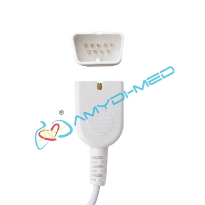 Amydi-med Compatible for NIHON KOHDEN DB9-9P SpO2 Probe 0.9m White Cable Adult Neonatal Sponge Sp02 Sensor Long-lasting