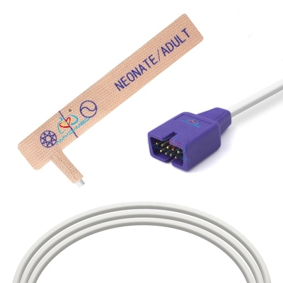PVC Coated Disposable Pulse Oximeter Probe Convenient With Nellcor OxiMax