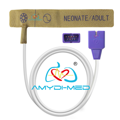 PVC Coated Disposable Pulse Oximeter Probe Convenient With Nellcor OxiMax