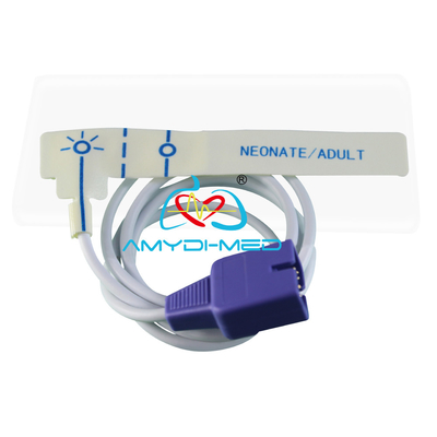 PVC Coated Disposable Pulse Oximeter Probe Convenient With Nellcor OxiMax