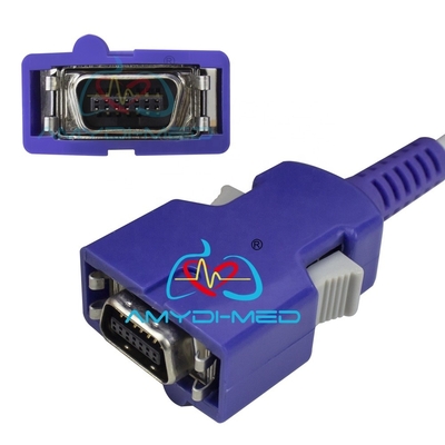 Medical Consumables SpO2 Adapter Cable Colin 14P 2.4m Pulse Oximeter Connector