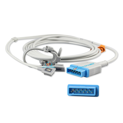 Reusable GE SpO2 Adapter Extension Cable for 11Pin Fingertip Pulse Oximeter