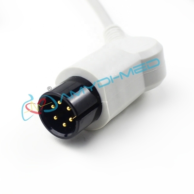 2.4M Cable 0.9M Leads 10 Lead Ecg Cable Round 6 Pin Surgical Supplies
