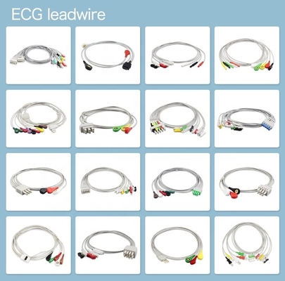Medical Accessories 3 Lead ECG Cable With Leadwire For Patient Monitors