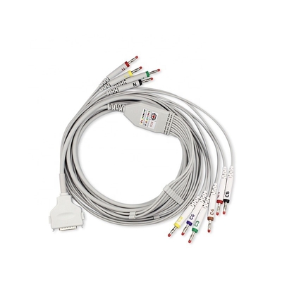 Fukuda OEM Ekg Ecg Cable Denshi FX-2111 FX-3010 FX-4010 FCP-2155 10 Lead Ecg Cable