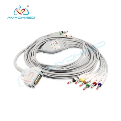 Fukuda OEM Ekg Ecg Cable Denshi FX-2111 FX-3010 FX-4010 FCP-2155 10 Lead Ecg Cable