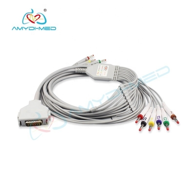 Fukuda OEM Ekg Ecg Cable Denshi FX-2111 FX-3010 FX-4010 FCP-2155 10 Lead Ecg Cable