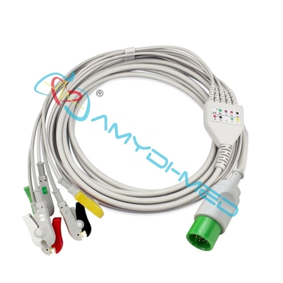 Medical Spacelabs Ecg Cable Round 17P 5 Clip For Hospital Healthcare