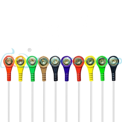 15 Pin Philips Ecg Cable 10 Lead Snap 2.4M TPU Jacket For Spo2 Machines