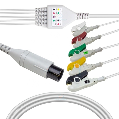 Instrument ECG Cable And Leadwires 5 Leads Clip IEC AHA Mindray Ecg Cable