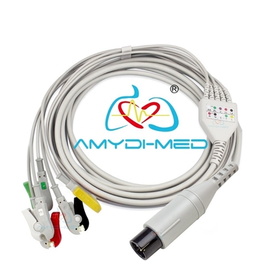 Instrument ECG Cable And Leadwires 5 Leads Clip IEC AHA Mindray Ecg Cable