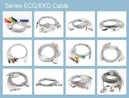 Medical Consumables Ekg Cable Customized 10 Lead Bionet ECG Cable