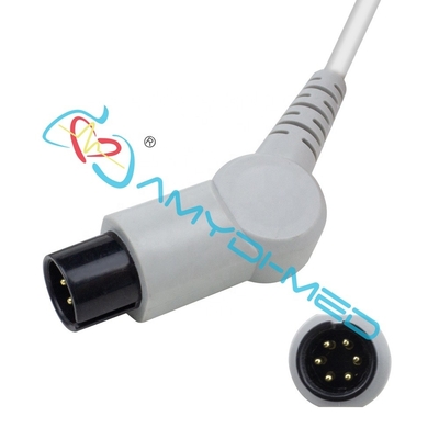 BCI 6Pin Ecg Cables And Leadwires Medical 5 Lead Ecg Cable Lightweight