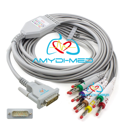 Schiller Hellige ECG Cable 10 Lead Hospital Ekg Lead Wires Medical Accessories