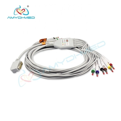 Ultraviolet Light 15P EKG Cable 10 leads EKG Cord Kenz PC-109 ECG 108/110/1203 1205