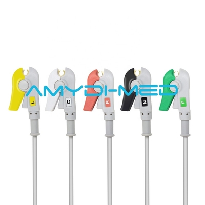 Ultraviolet Light Philips Ecg Cable Round 12 Pins 2.4m High Precision