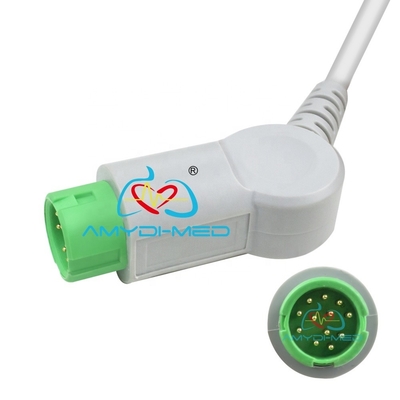 Ultraviolet Light Philips Ecg Cable Round 12 Pins 2.4m High Precision