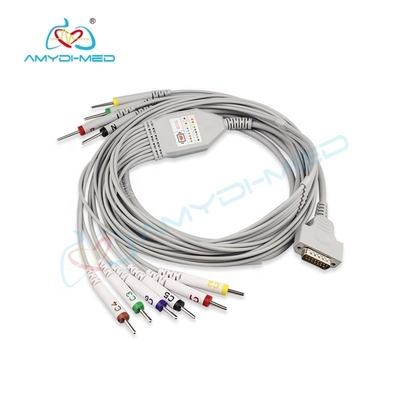 2.8M Ekg Ecg Cable GE Hellige Micro Smart MAC 500/1100 MAC 1200/1200 ST 10 Lead