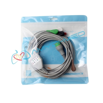 Hwatime Ecg Cables And Leadwires 6 Pin Medical 3.3 meters Ecg Cable 5 Lead