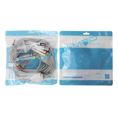 Medical Device Suppliers Ekg Cable Grey Banana 4.0 15Pin 10 Leads Ekg Cord