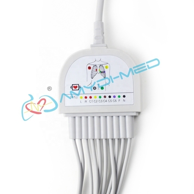 TPU Coated Ekg Ecg Cable Medical Materials For Dongjiang Biocare Nihon Kohden