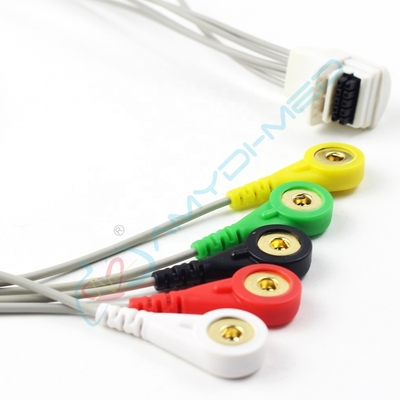 5 Leads Holter ECG Cable Mortara H5 Surgical Supplies EKG Cable For Clinic