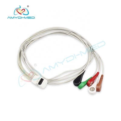 5 Leads Holter ECG Cable Mortara H5 Surgical Supplies EKG Cable For Clinic
