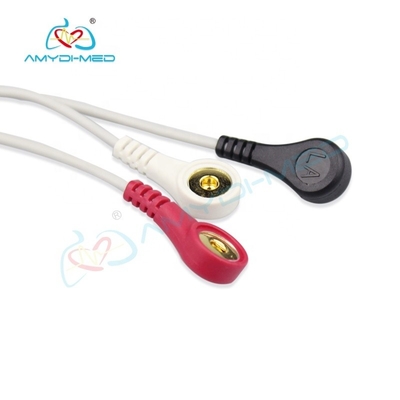Clinic Cleaning Ecg Cables High Stability With DATEX NV-10J Snap Adapter