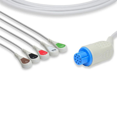 Direct Connect ECG Cables And Leadwires CB-72595R 2.4m For Datex Ohmeda Monitor
