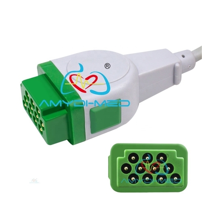Direct Connect ECG Cables And Leadwires CB-72595R 2.4m For Datex Ohmeda Monitor