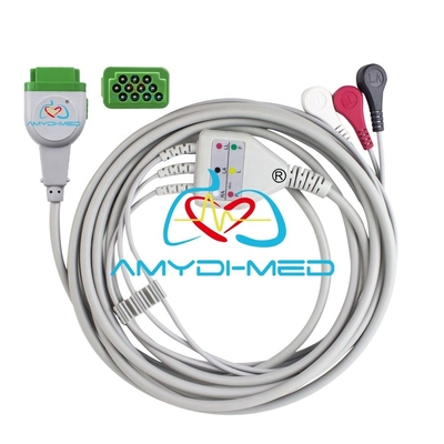 Direct Connect ECG Cables And Leadwires CB-72595R 2.4m For Datex Ohmeda Monitor