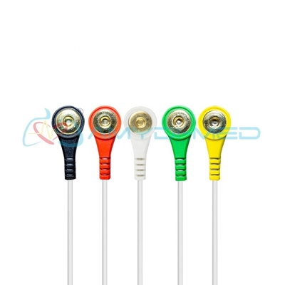 Mortara H5 ECG Holter Cable Compatible Aha 5 Lead 10 Pin Holter Lead Wires