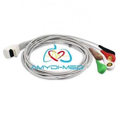 Mortara H5 ECG Holter Cable Compatible Aha 5 Lead 10 Pin Holter Lead Wires