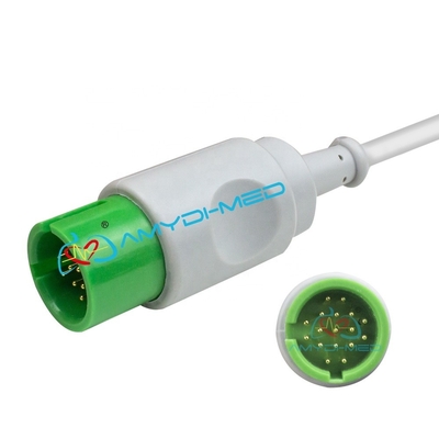Hospital SPACELABS ECG Cable With Leadwire Round 17P 5 Lead Snap OEM