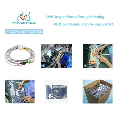Philips Newtech 5 Lead Ecg Cable Round 12P Customizable With Tpu Jacket
