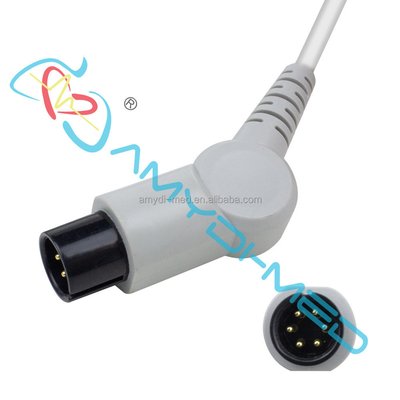 6-Pin 5-Lead for Compatible GE Medical  ECG Cable Grounding Connection Wire and Electrode Snaps