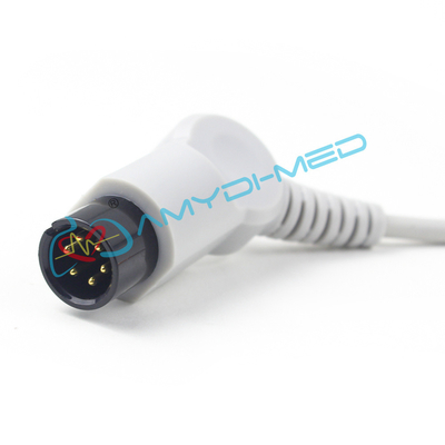6-Pin 5-Lead for Compatible GE Medical  ECG Cable Grounding Connection Wire and Electrode Snaps