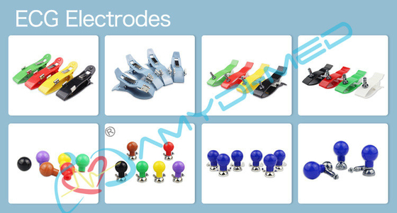 Adult Suction Chest Pediatric Ecg Electrodes Rubber Material For Health Monitoring