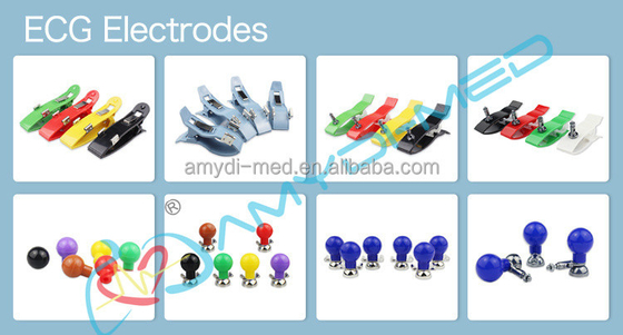 Chest Suction Ecg Bulb Electrodes Rubber Reusable 15mm High Accuracy