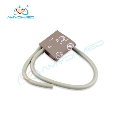 Class I Surgical Supplies Reusable Adult Nibp Cuff PU Brown Bladder PU 11cm Neonatal Nibp Cuff