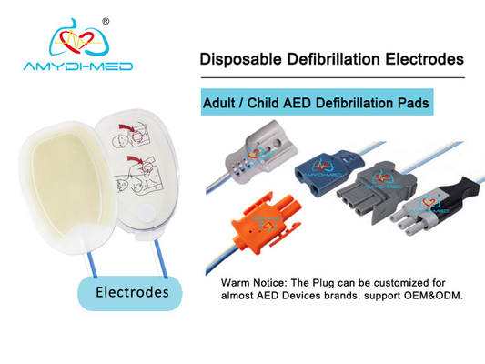 Medical Supplies AED Defibrillator Pad With Zoll 1.2 meters for Clinic and Hospital