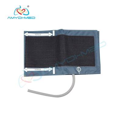 Nylon PU Adult NIBP Cuff 35cm Arm Circumference Single Tube Adult Blood Pressure Cuff
