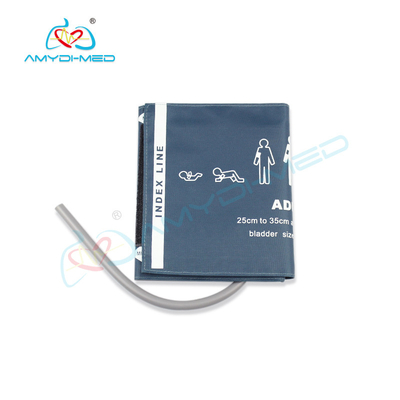 Nylon PU Adult NIBP Cuff 35cm Arm Circumference Single Tube Adult Blood Pressure Cuff