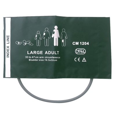 Reusable Nylon Large Adult Bp Cuff Single Tube 47 Cm With CE/ISO13485 Certificate