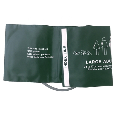 Reusable Nylon Large Adult Bp Cuff Single Tube 47 Cm With CE/ISO13485 Certificate